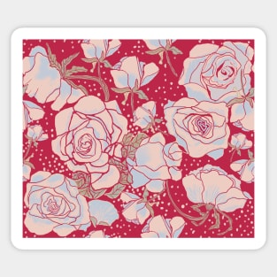 Winter Roses Sticker